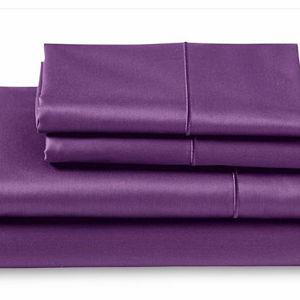 King 400 Thread Count Solid Sateen Sheet Set