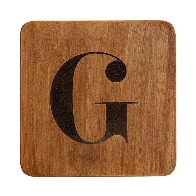 Alphabet Wood Coasters - G