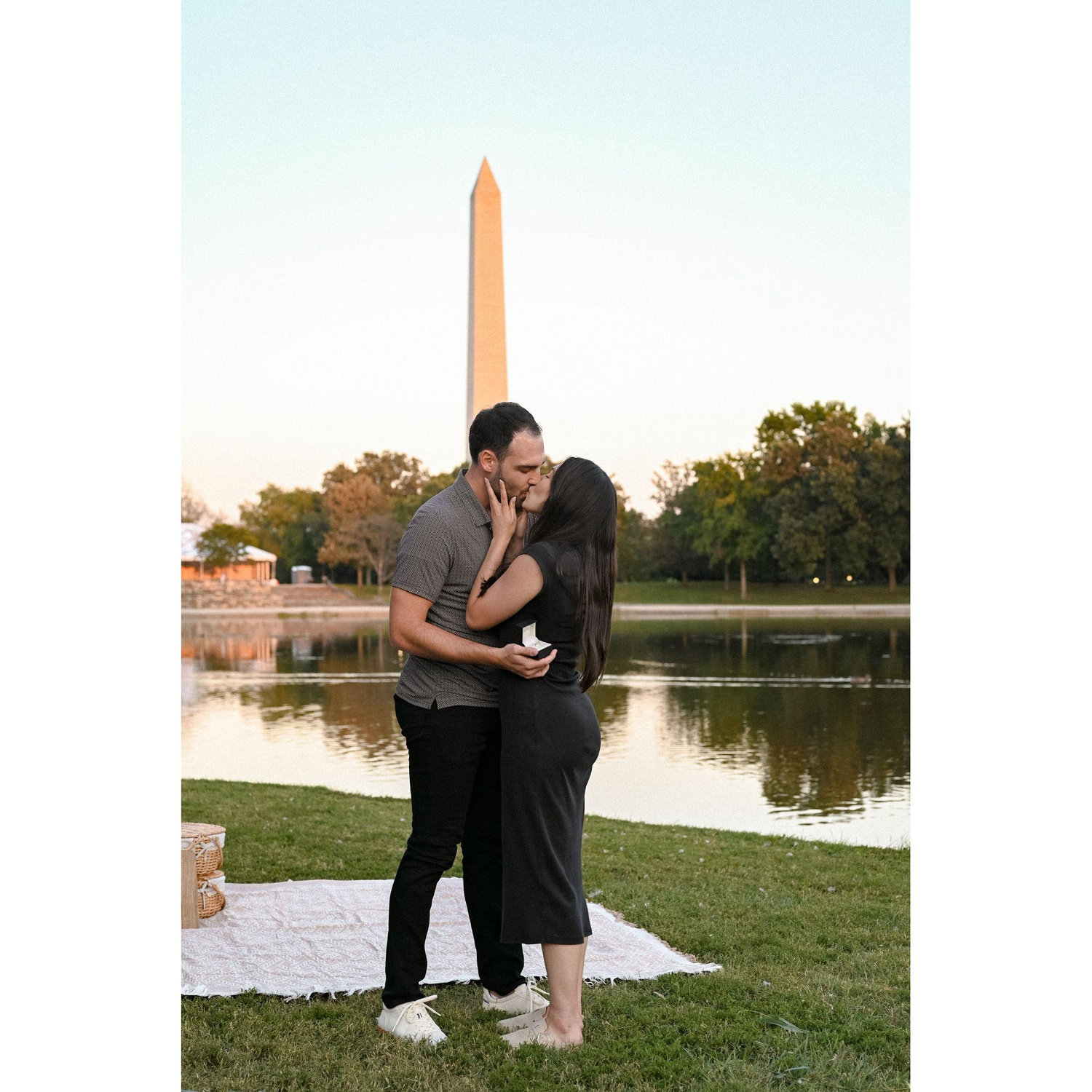She said yes! And went for me first instead of the ring!