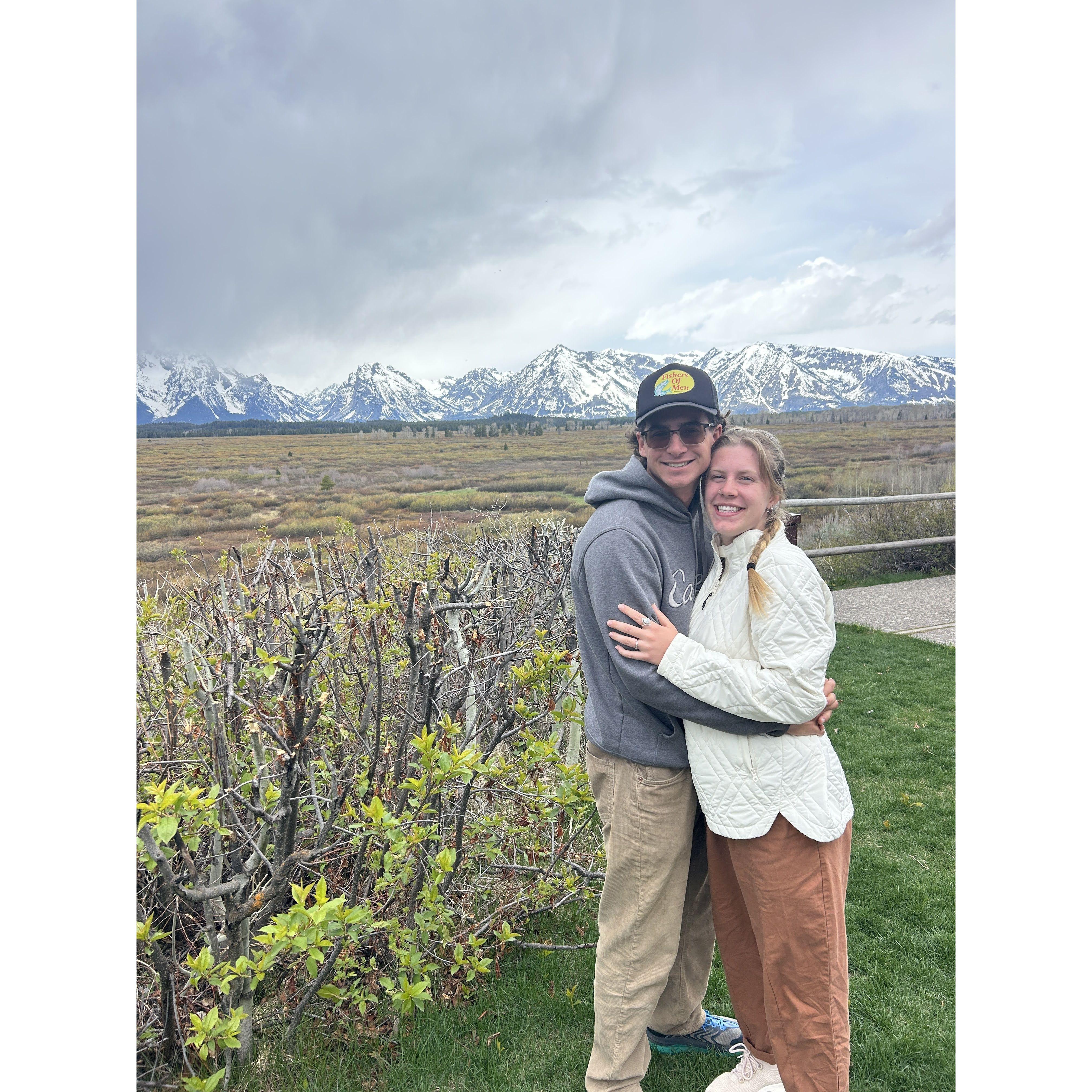 enjoying the beauty of Wyoming