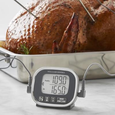 Polder Digital In-Oven Thermometer/Timer, Graphite Color with