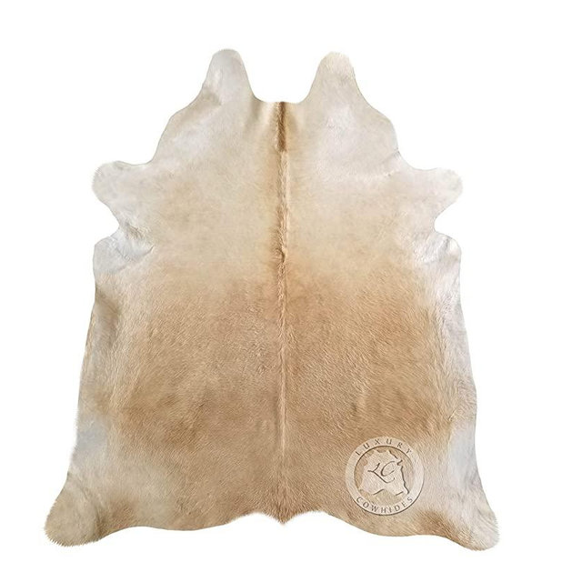 Palomino White and Beige Cowhide Rug 6ft x 7ft 180cm x 240 cm