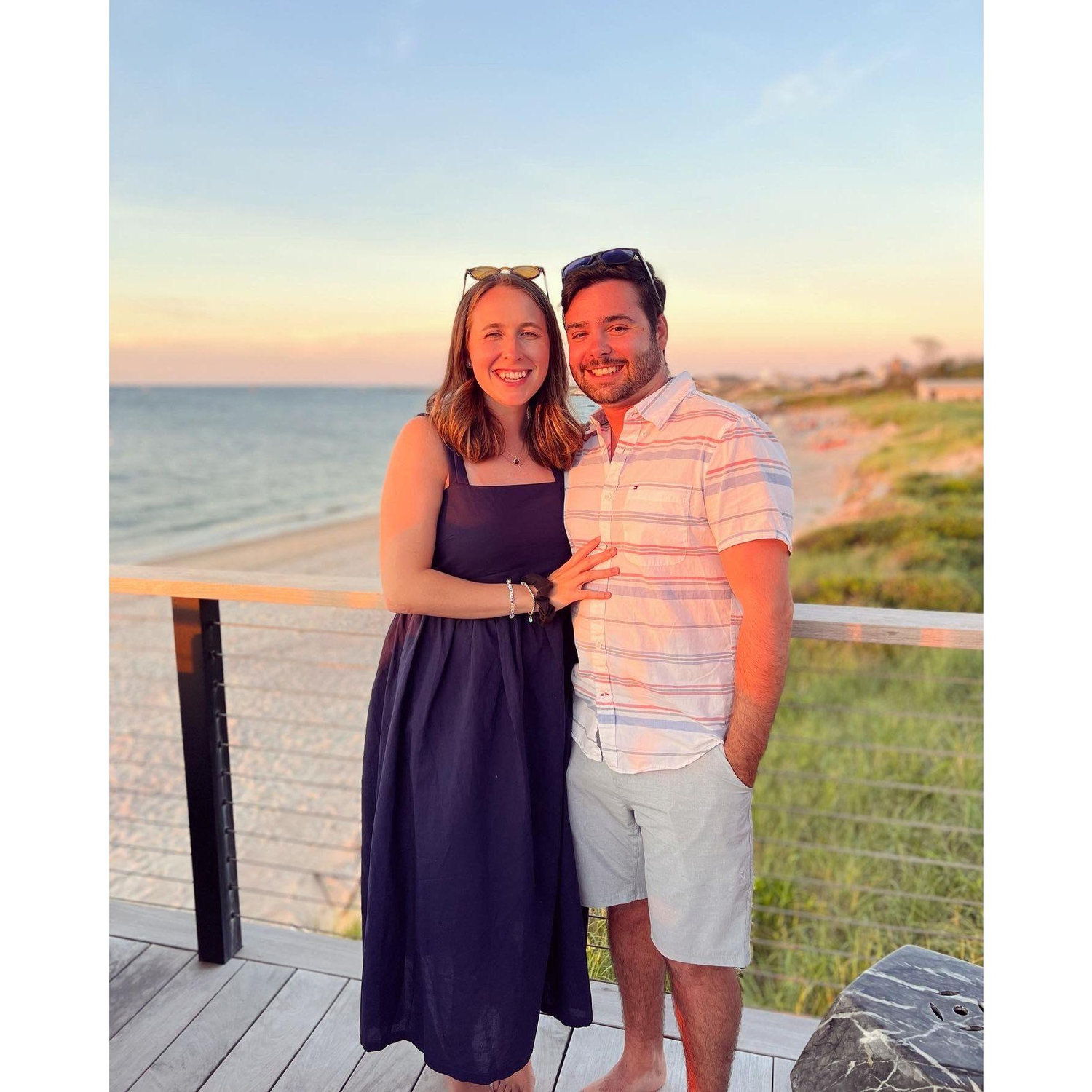 In their free time, Maggie and Mike continued to escape to the beach whenever possible.