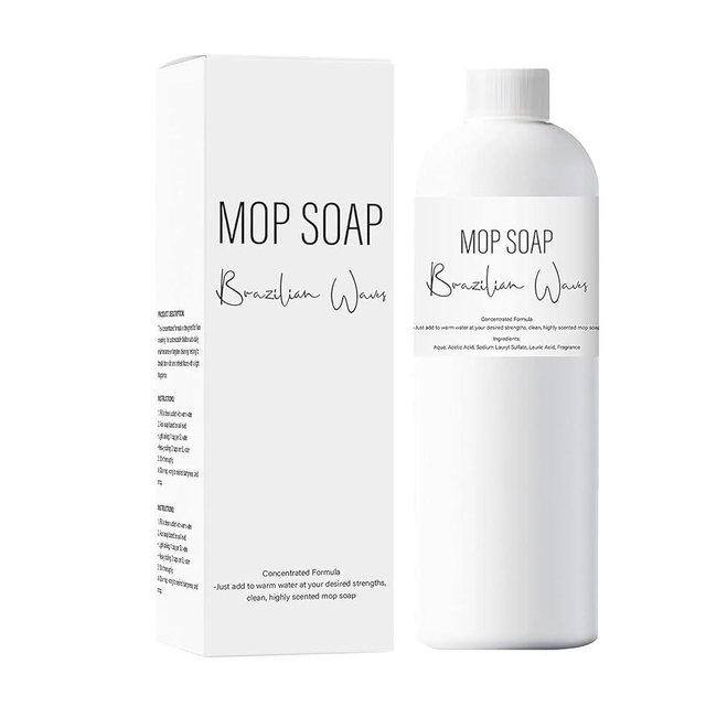 Brazilian Waves Mop Soap,Luxury Natural Scented Multi Purpose Cleaner, Hardwood Floor Cleaner Soap for Mopping & Deep Cleaning