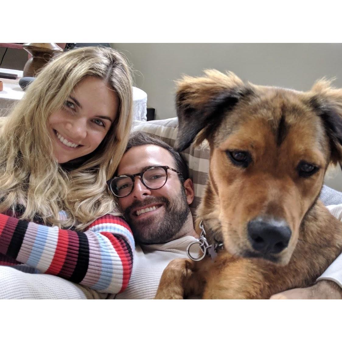 Another couch pic with our baby