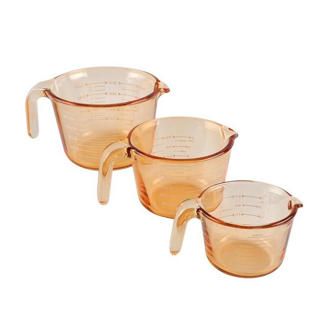 COOK WITH COLOR Glass Measuring Cups - Ideal for Cooking and Baking, Yellow