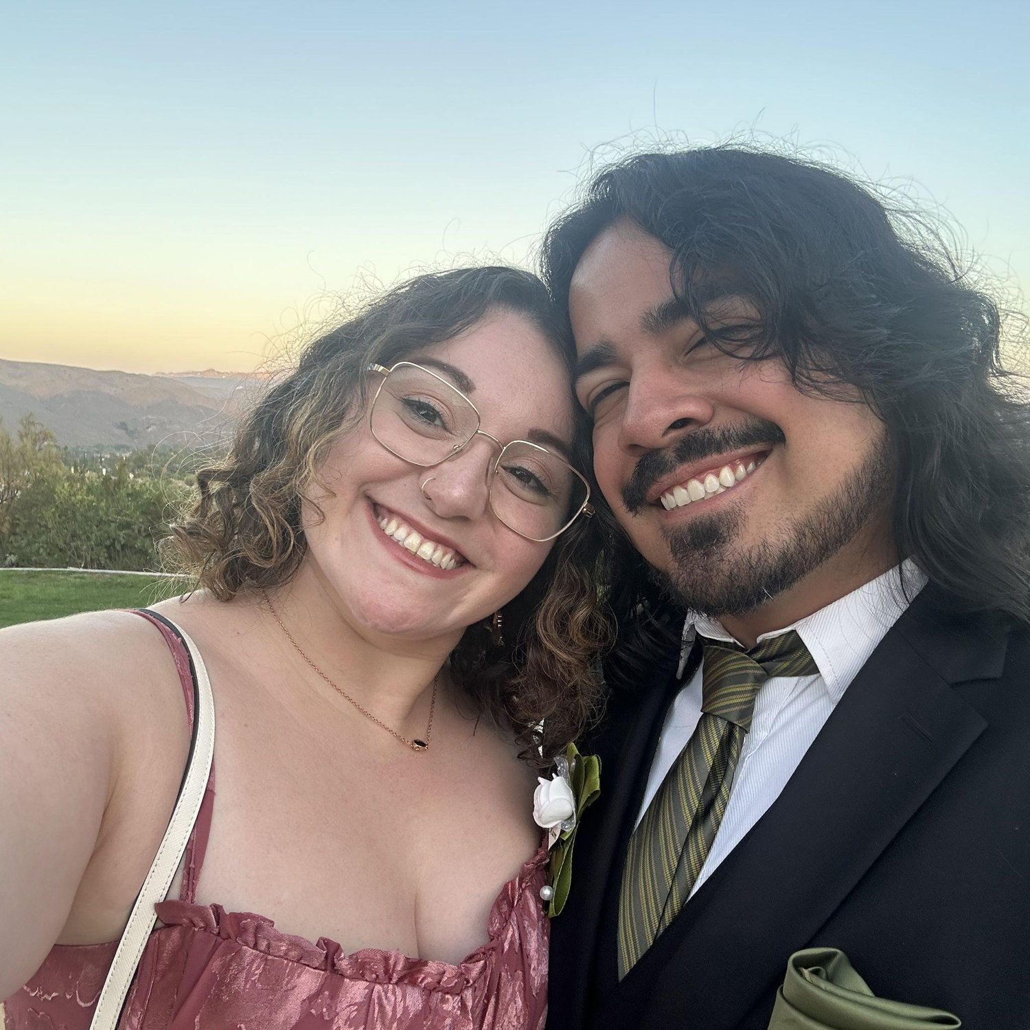 Post wedding selfie in the hills of Corona, CA (love you Matt and Melisa!!)