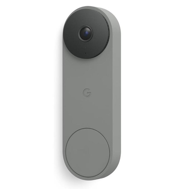 Google Nest Doorbell (Wired, 3rd Gen) - 2K Video and Gemini, Live View, Night Vision, 2-Way Audio - Works with Google Home - 2025 Model - Hazel