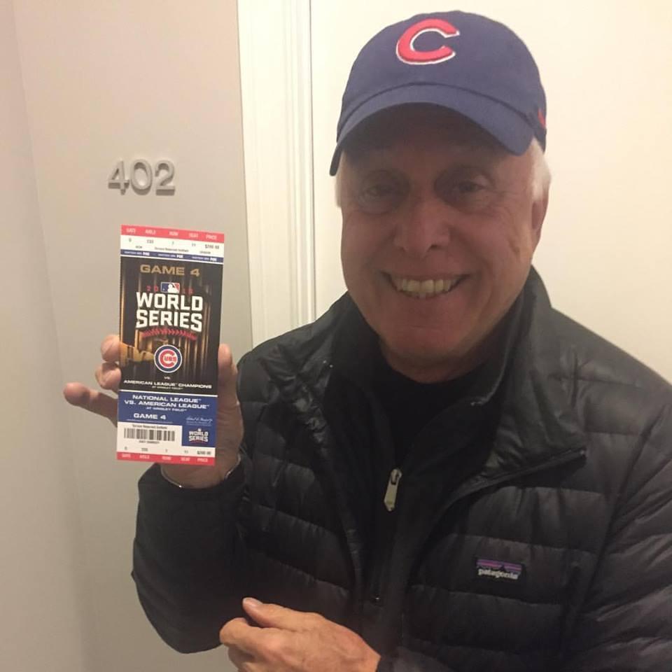 Lou's one ticket to the World Series...once in a lifetime opportunity. Let's try to get there again, Cubbies!!