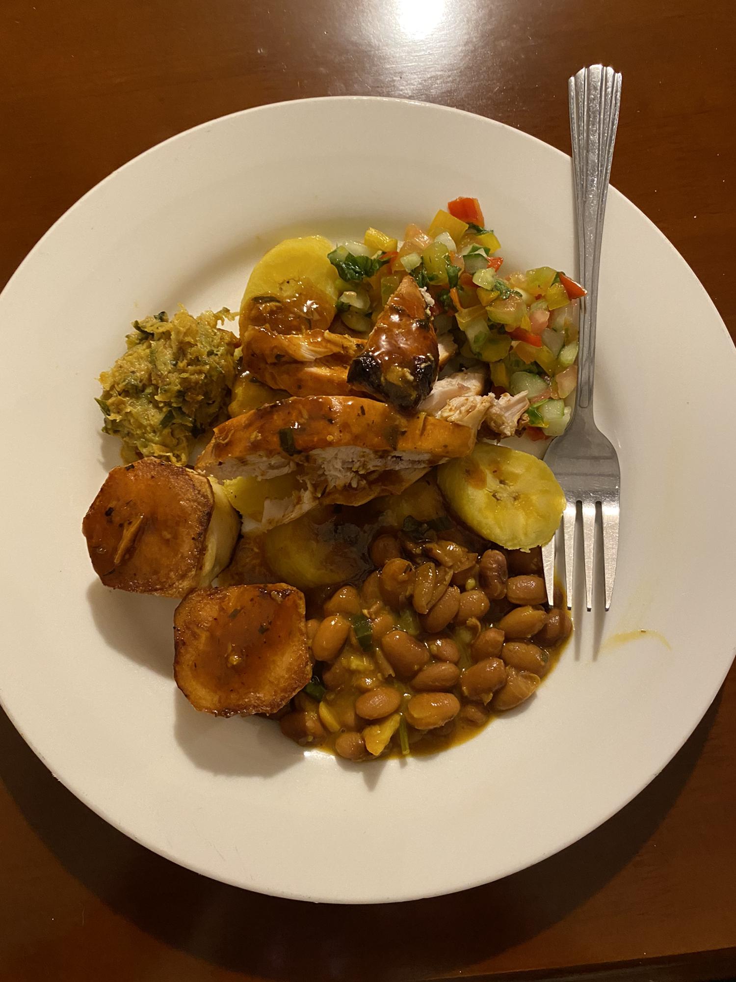 Our taxi driver invited us over to his house where his girlfriend made us a traditional meal.
