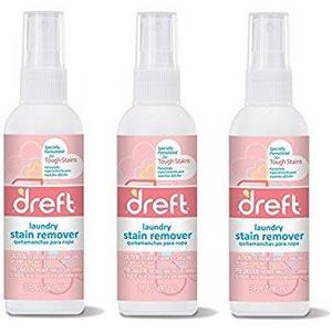 Dreft Baby Laundry Instant Stain Remover Spray for Clothes, 22 Fluid Ounce (Pack of 4)