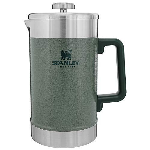 Stanley French Press 48oz with Double Vacuum Insulation, Stainless Steel Wide Mouth Coffee Press, Large Capacity, Ergonomic Handle, Dishwasher Safe,