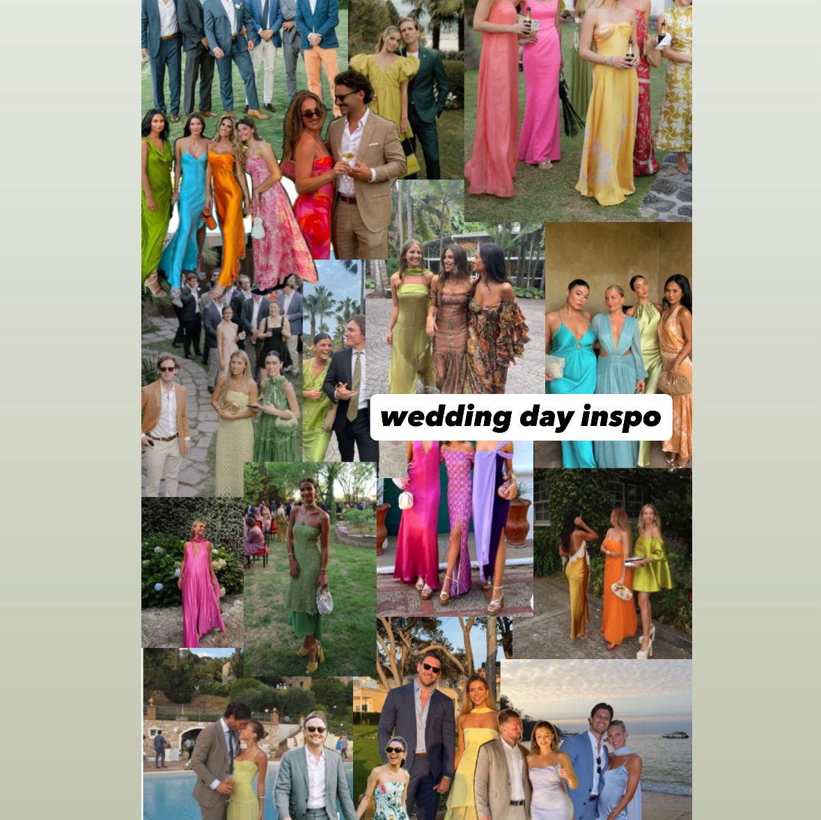 Wedding day dress code inspiration!