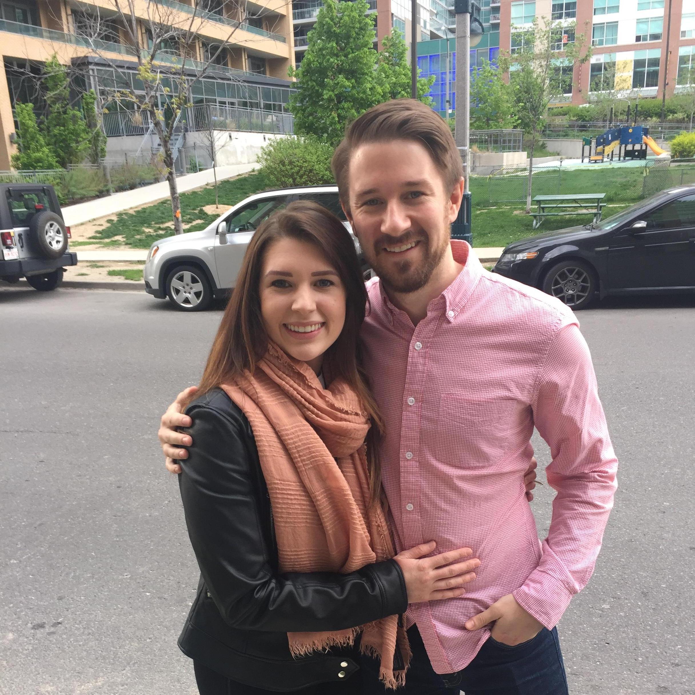 Strolling around in our first neighborhood, liberty village.
