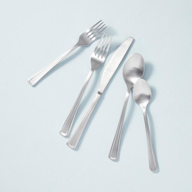 5pc Satin Finish Stainless Steel Silverware Set - Hearth & Hand™ with Magnolia