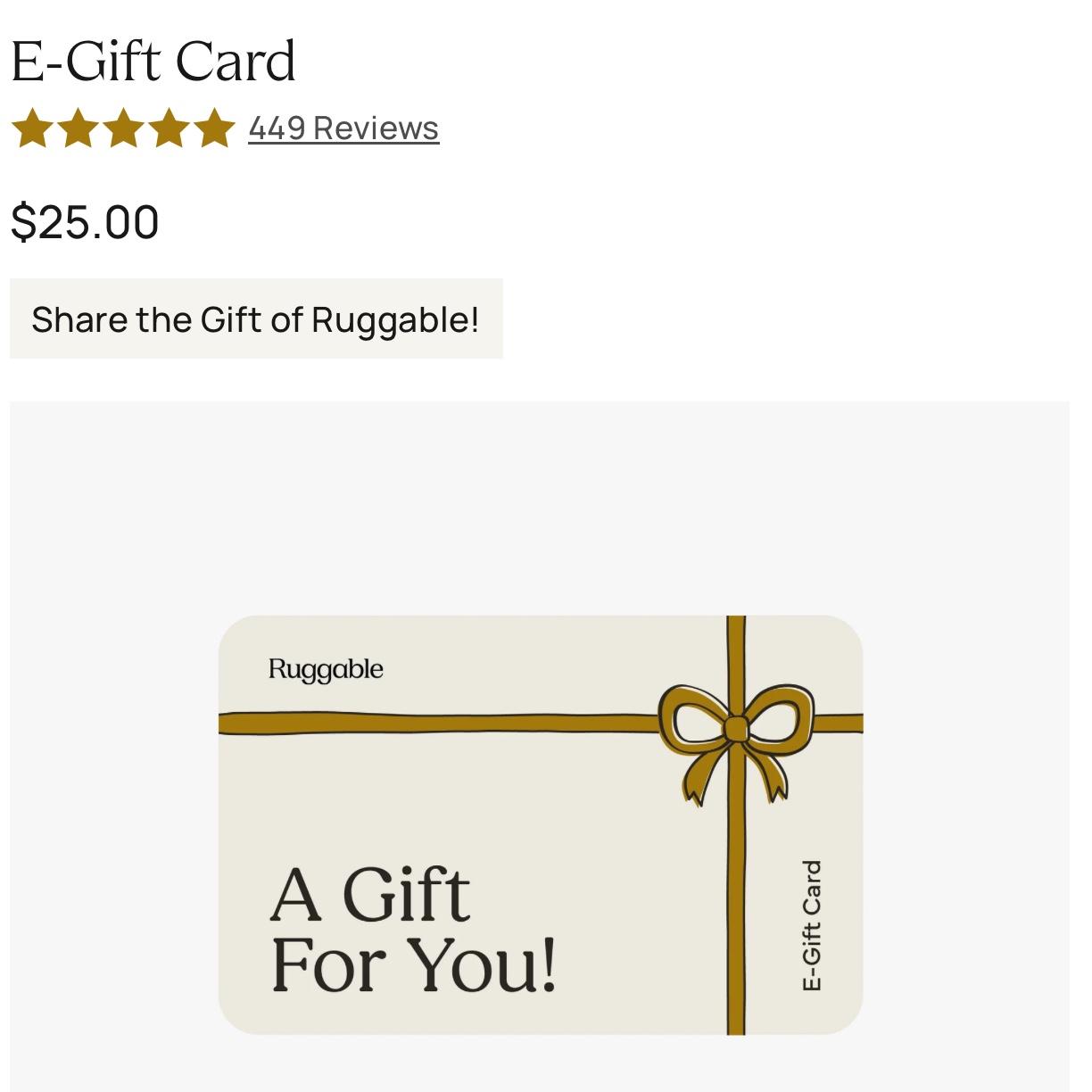 Ruggable Gift Cards