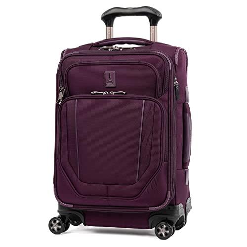 Travelpro Crew Versapack-Softside Expandable Spinner Wheel Luggage, perfect Plum, Carry-On 20-Inch