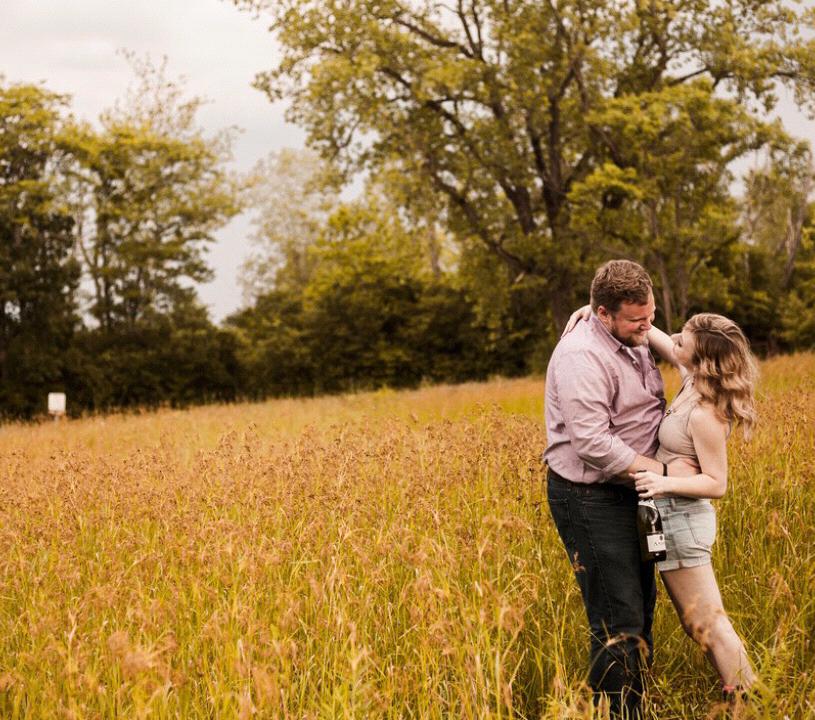 Bride and Groom engagement photo
