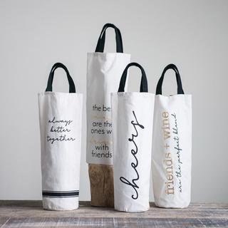 4-Piece Collection Notions Wine Bag Set