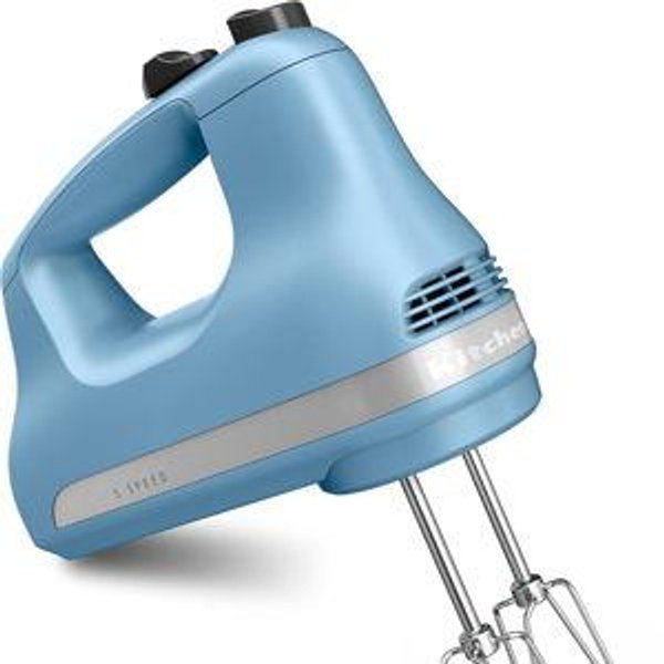 KitchenAid 5-Speed Ultra Power Hand Mixer - KHM512, Velvet Blue