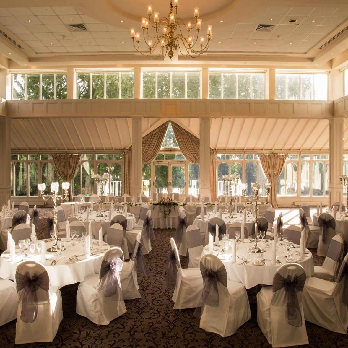 Wedding reception room at Faithlegg