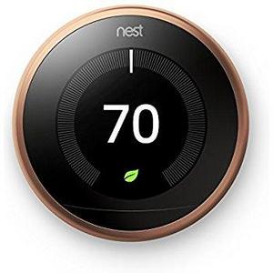 Nest Learning Thermostat 3rd Generation, Copper, Works with Amazon Alexa