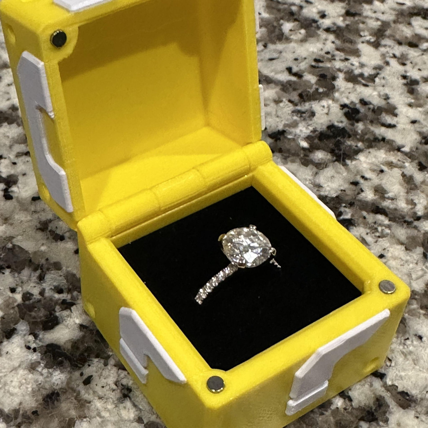 The pretty ring inside the box!
