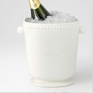 Beaded Ceramic Wine Bucket with "Long"