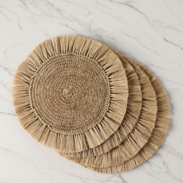 Fique Fringe Placemat (Set of 4) by Tallo de Olivo