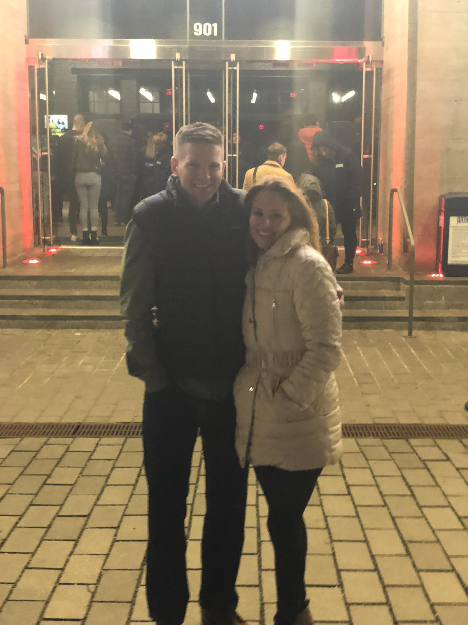 February 14, 2020: John and Alyssa’s first Valentine’s Day together! They went to a concert in DC together with friends