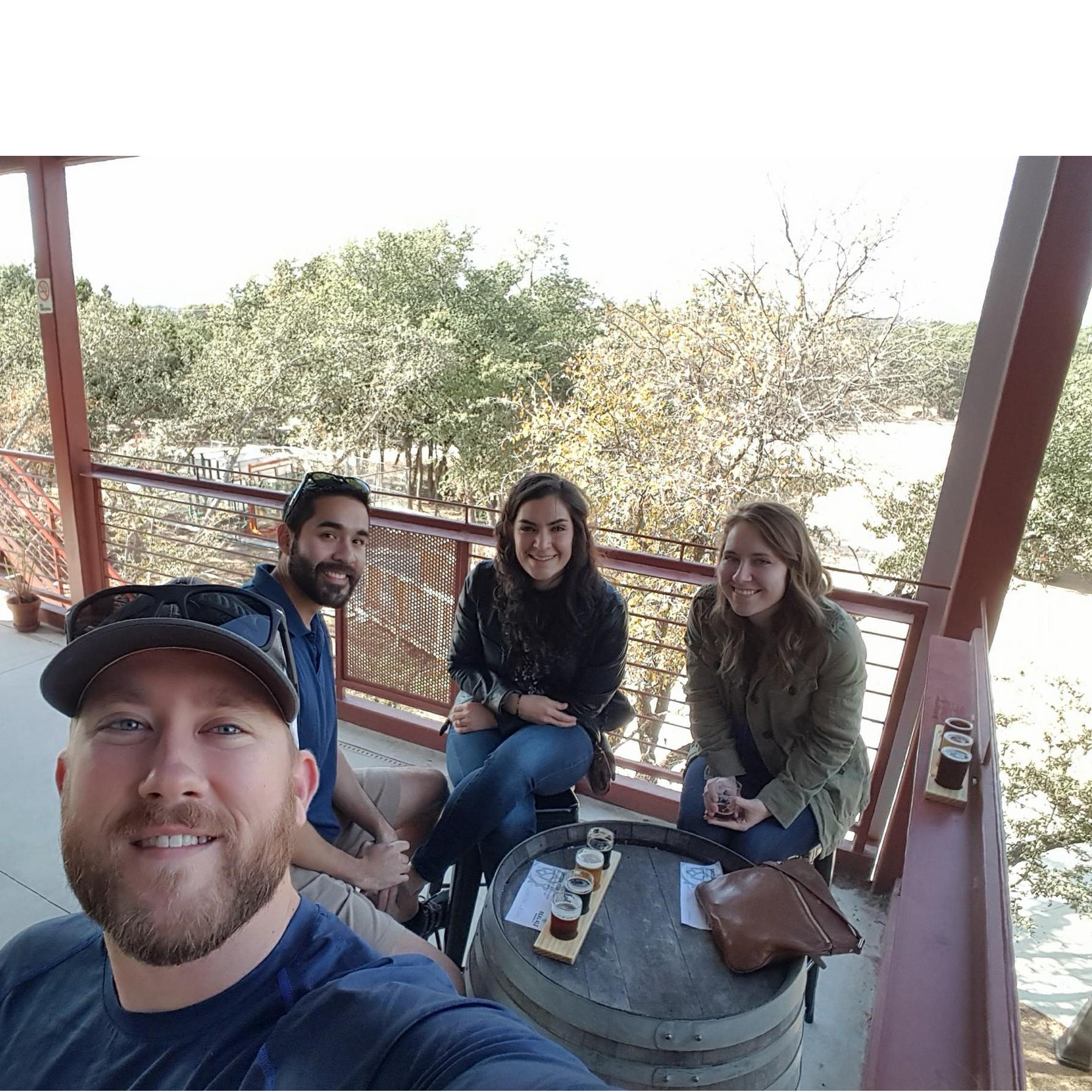 Visiting Real Ale Brewery with part of our future bridal party <3
