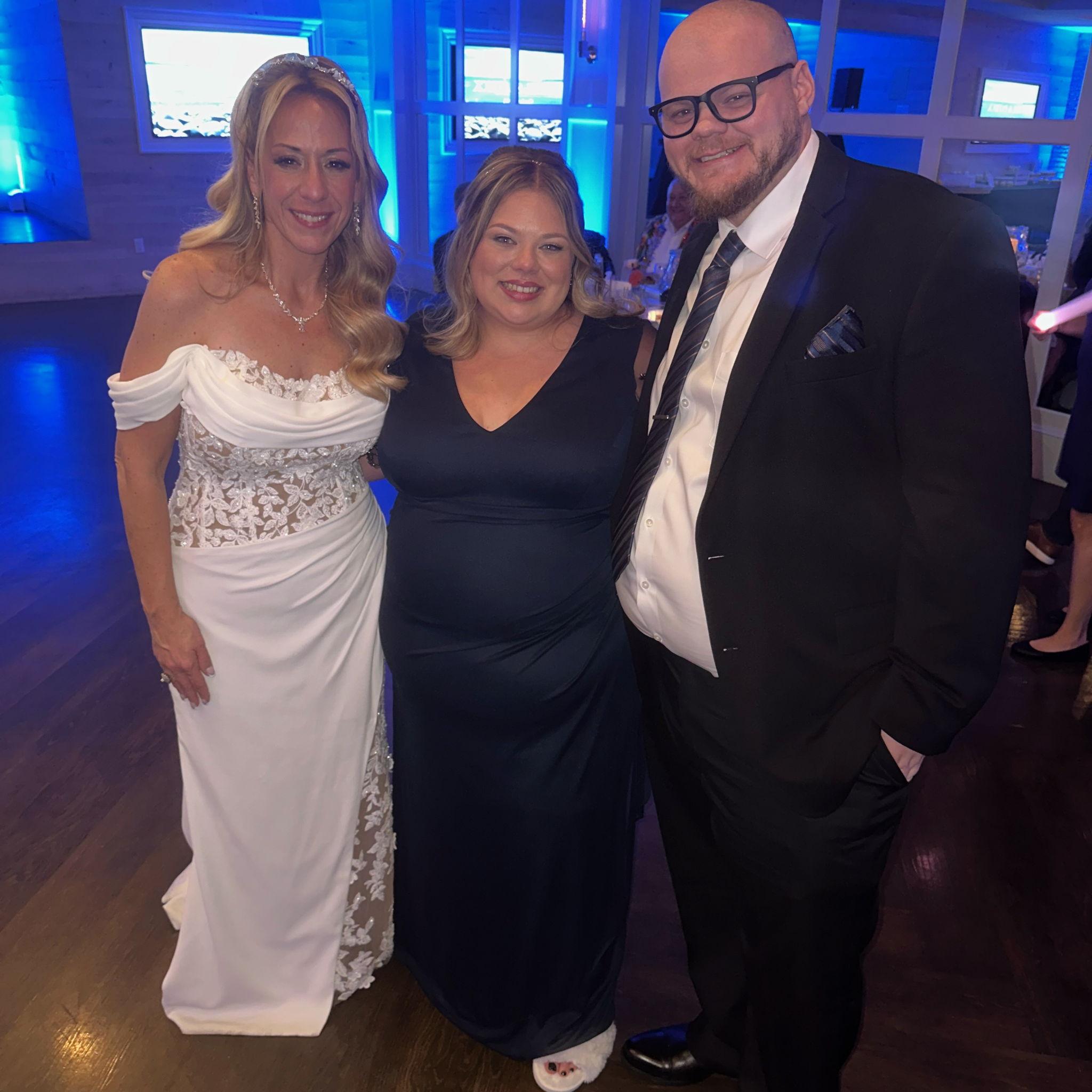 Taking a picture with the person who facilitated the magic. 

Will forever be grateful for you sharing your big day with us Aunt Raerae!