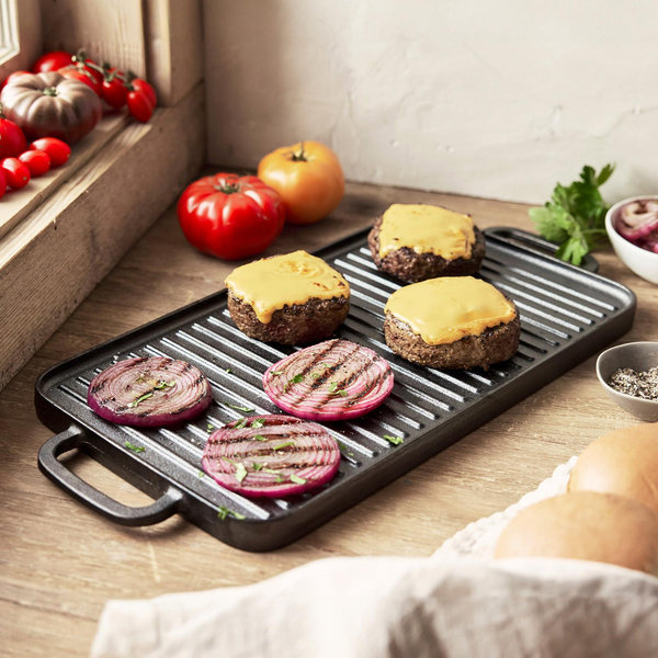 GreenPan Bobby Flay Reversible Cast Iron Grill Griddle - Thumbnail 4