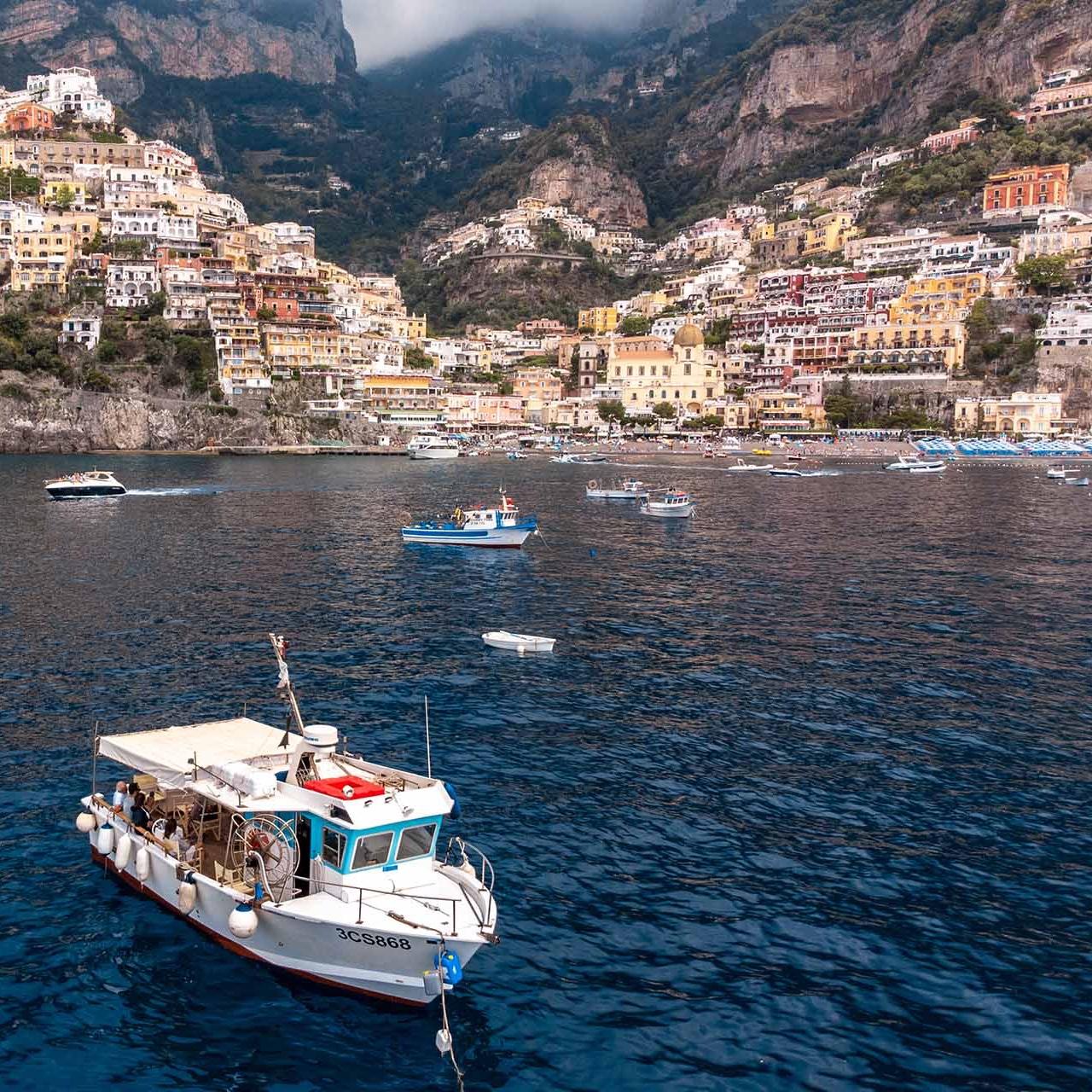 Private Positano Fishing Tour on Honeymoon