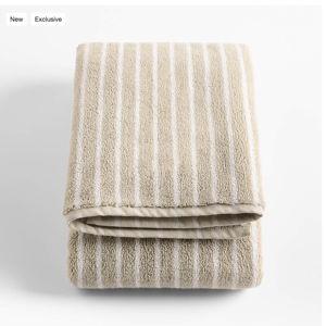 Organic Turkish Cotton Taupe Bath Towel + Reviews | Crate & Barrel
