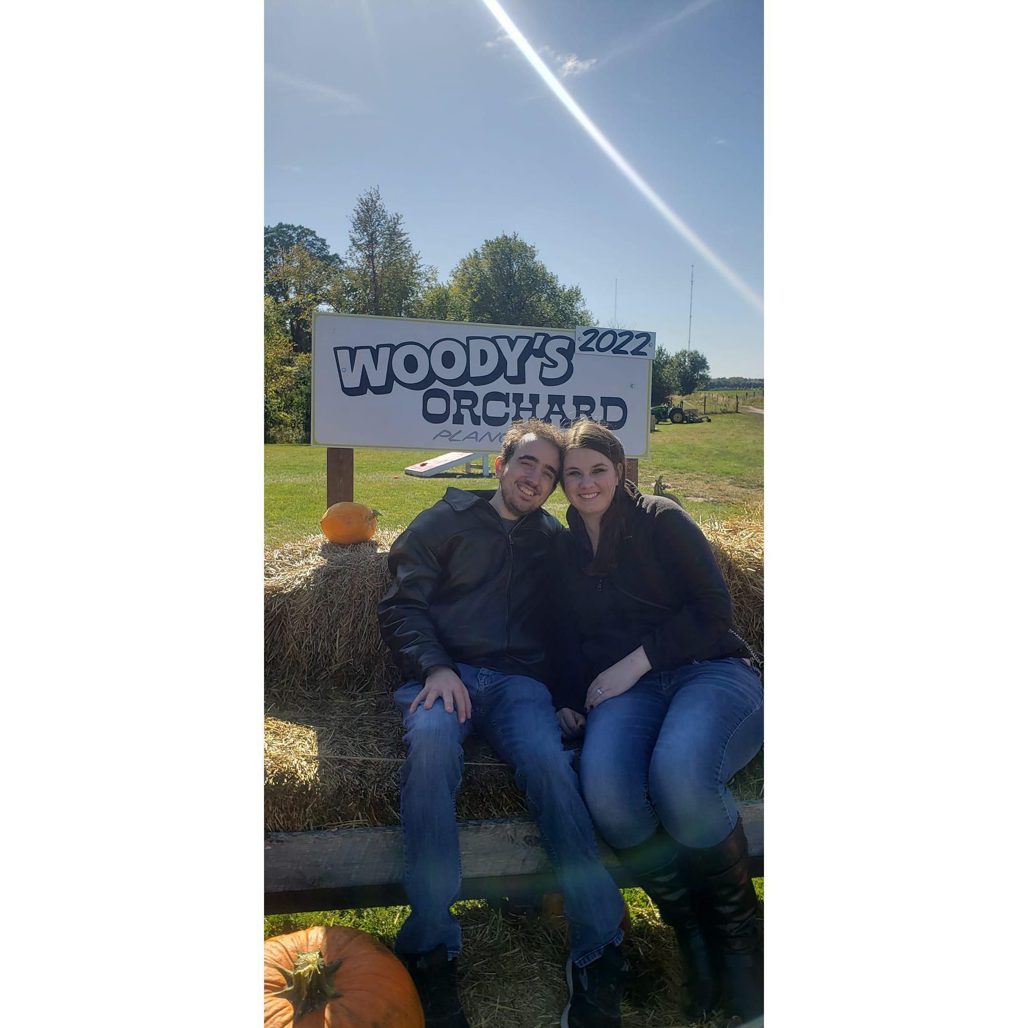 Annual apple picking at Woody's Orchard right by home.