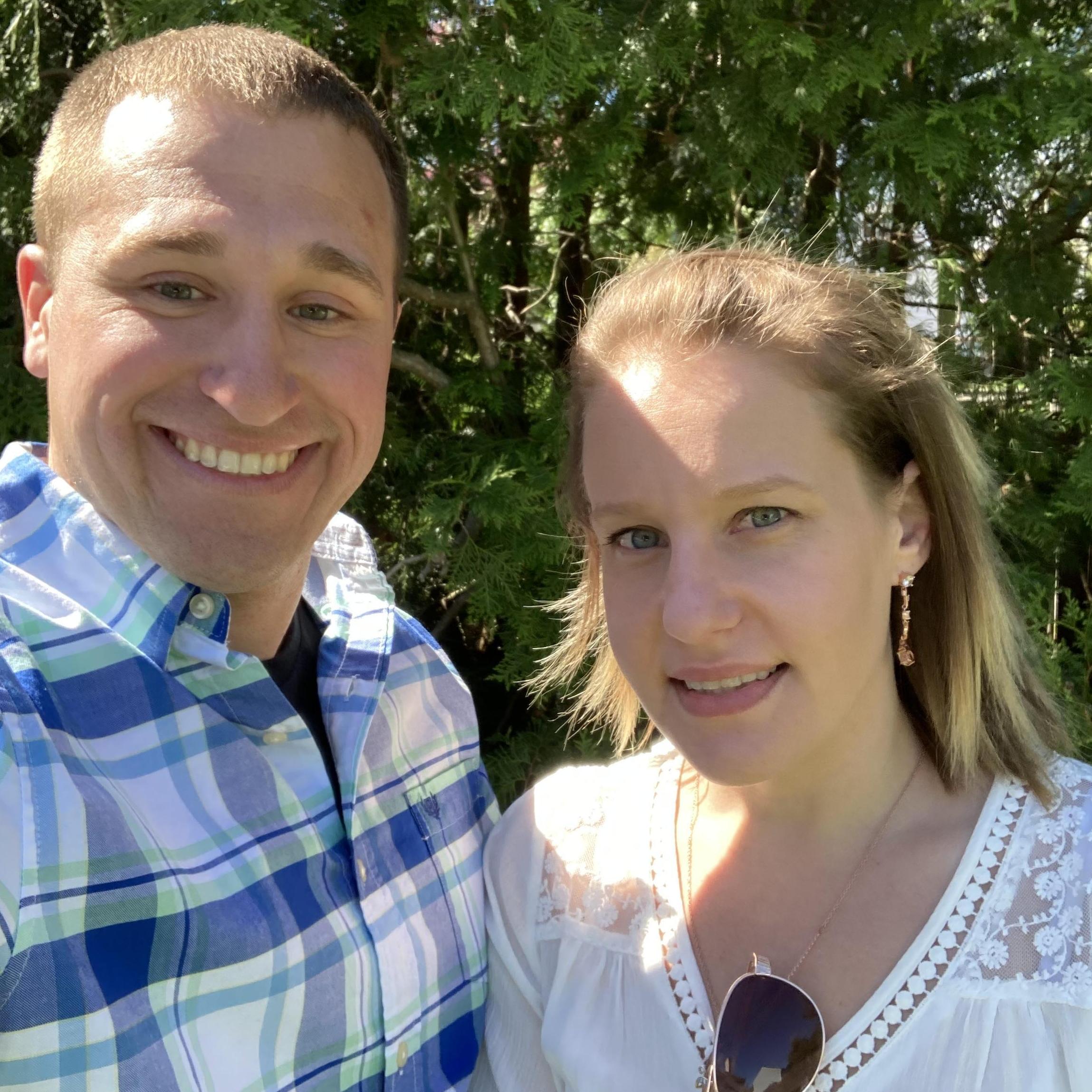 At Steve & Amelia's gender reveal party (May 2021)