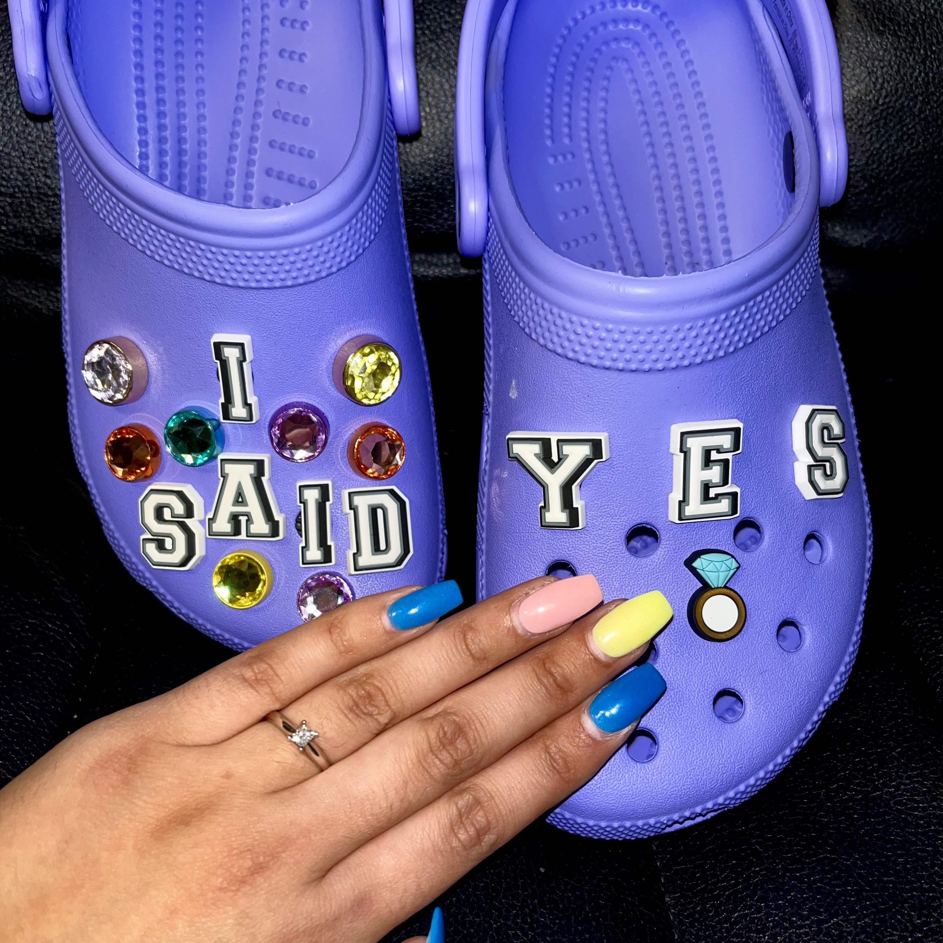 My Crocs the next day after Sam proposed!