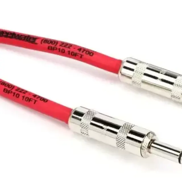 Pro Co BP-10 Excellines Balanced Patch Cable - 1/4-inch TRS Male to 1/4-inch TRS Male - 10 foot