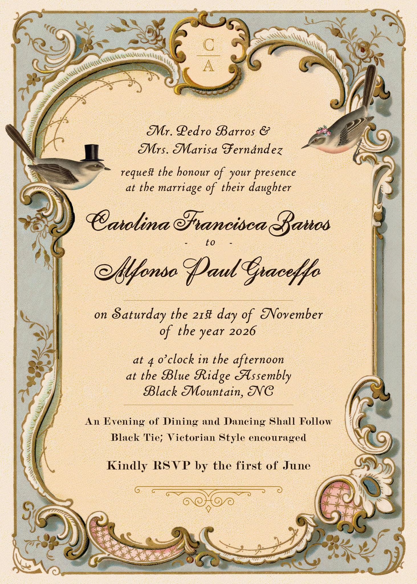The Wedding Website of Alfonso Graceffo and Carolina Barros Fernandez