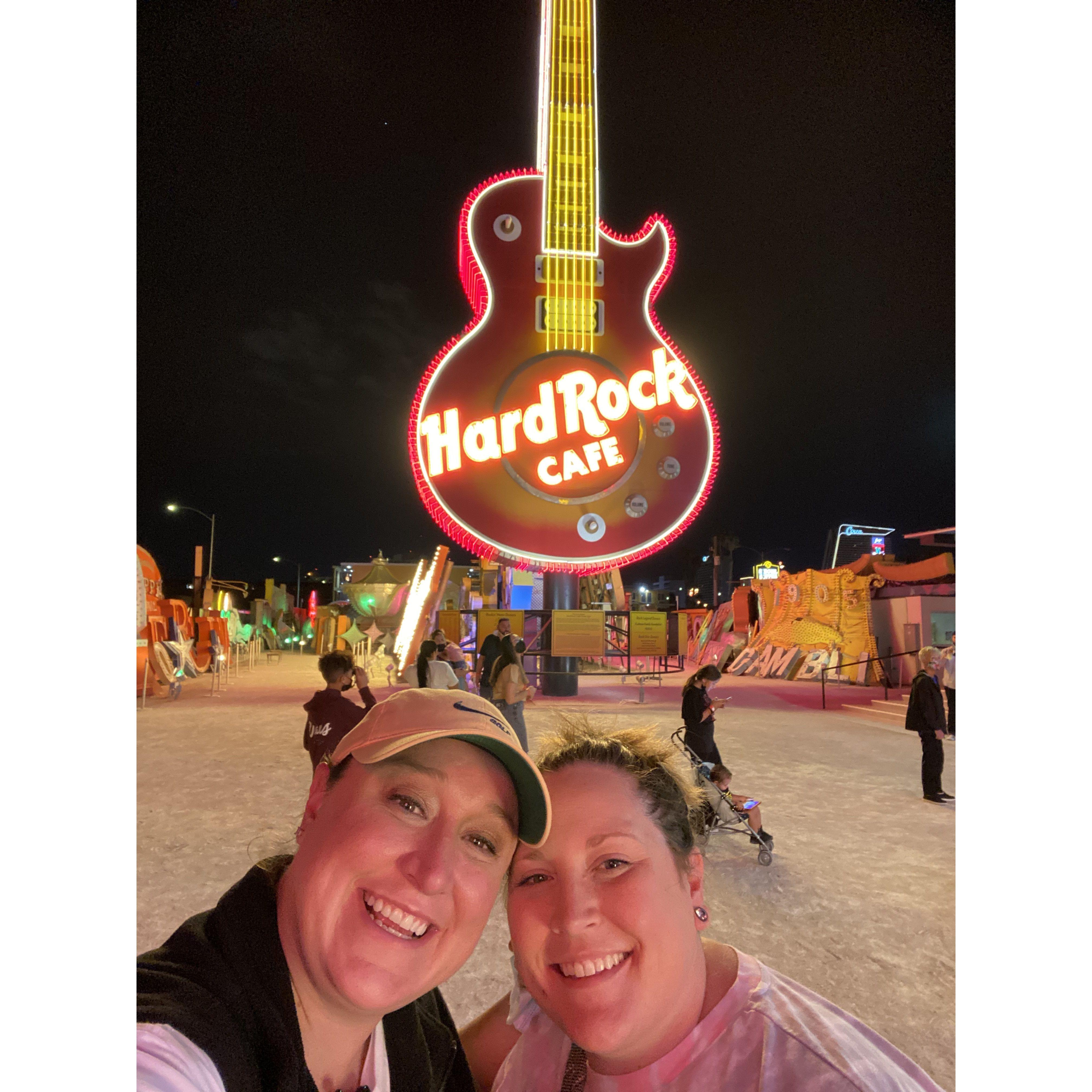 Our first visit to the Neon Museum -- little did we know we'd be getting married there!