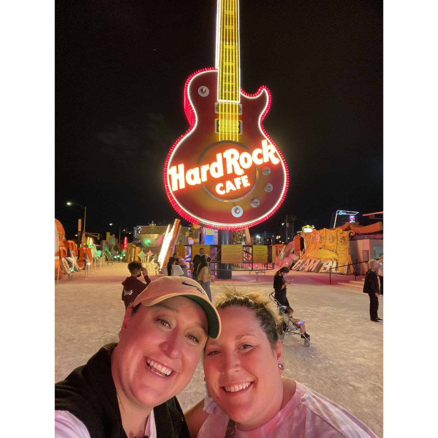 Our first visit to the Neon Museum -- little did we know we'd be getting married there!