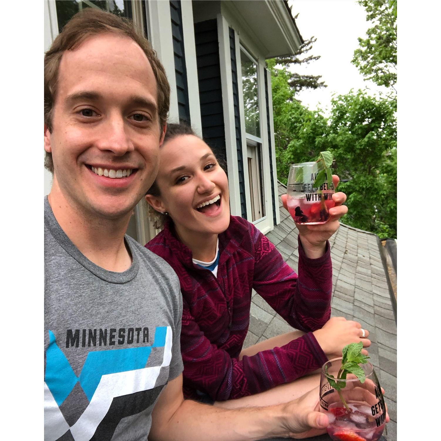 Ali just wanted a rooftop cocktail for her 2019 birthday. Aaron delivered!