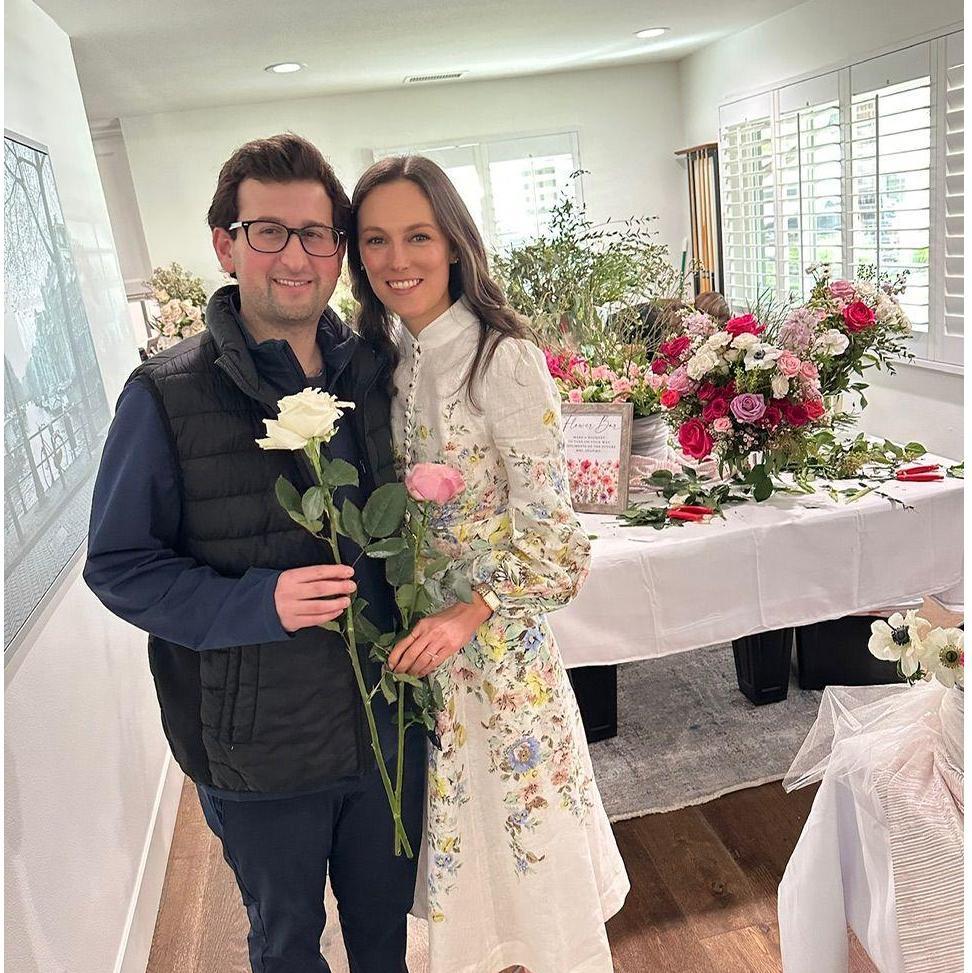 January 2025 at Meghan's bridal shower in Westlake Village, California
