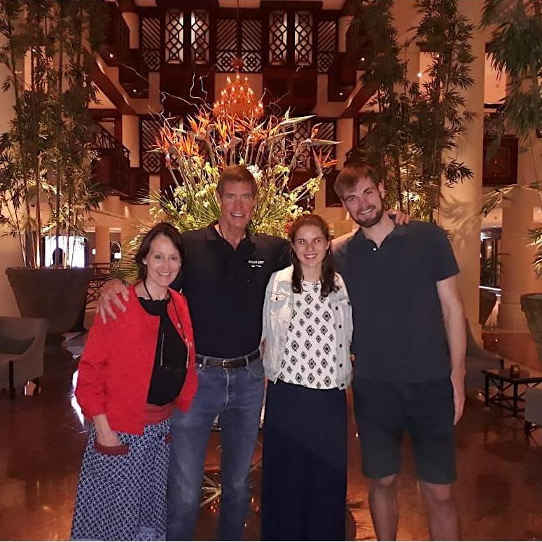 At the Dead Sea with Whiting's parents.