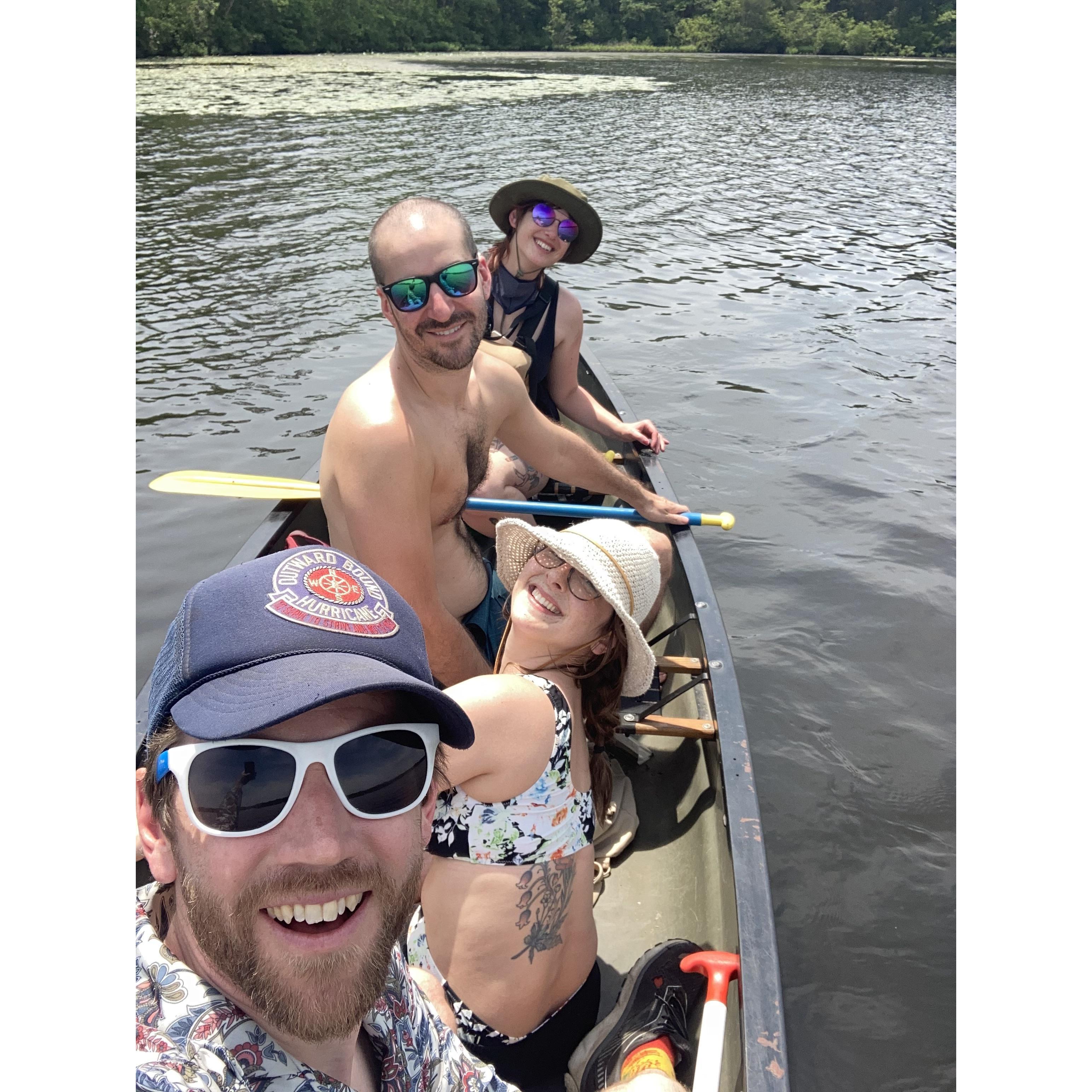 Chris' birthday camping trip.