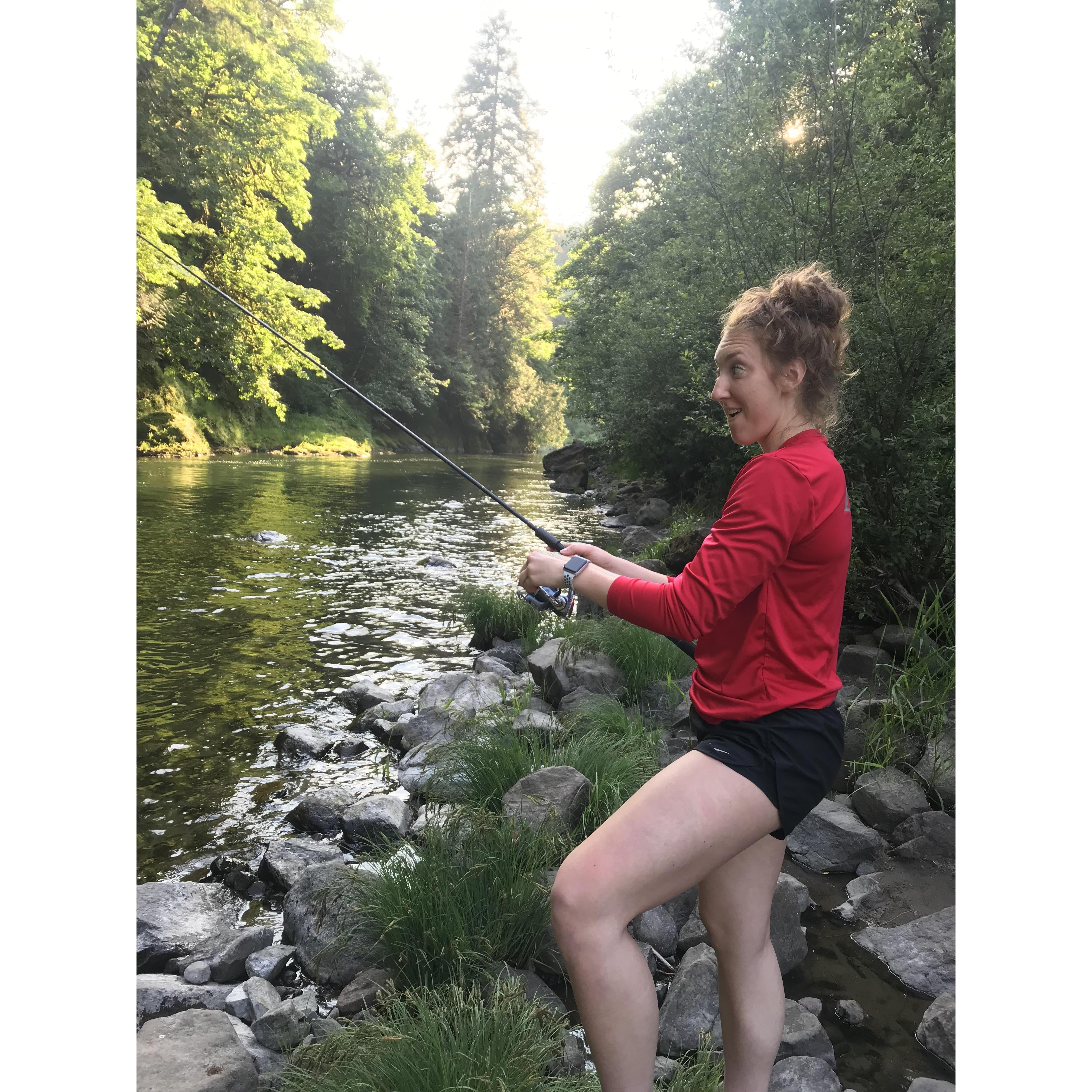 May 29, 2019. Learning to Fish!