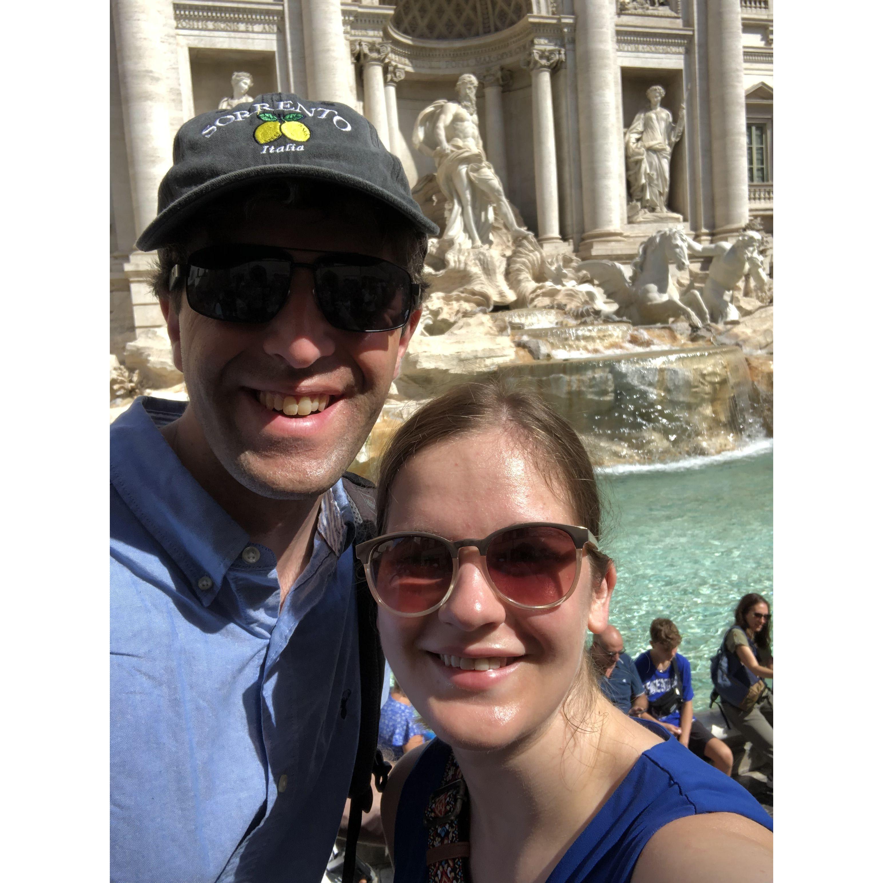 Trevi Fountain on our trip to Italy!