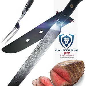 Dalstrong Inc - Dalstrong Carving Knife & Fork Set - Shogun Series -9" - Vg10 - Sheath