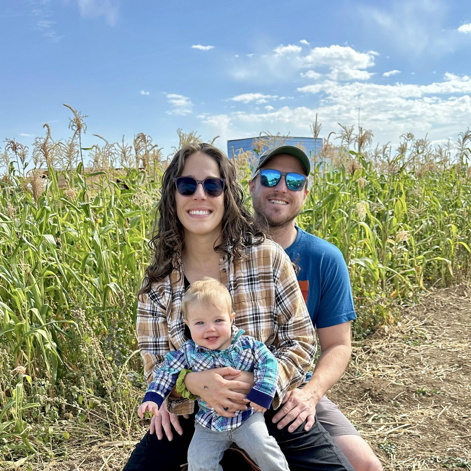Andrew's first pumpkin patch and corn maze.